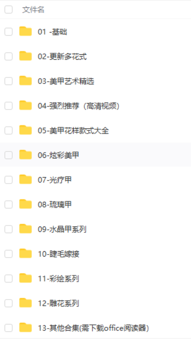 美甲视频教程，26GB